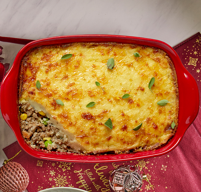 Beef Shepherd's Pie With Minted Peas
